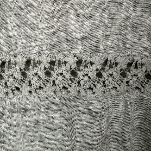 ANTHROPOLOGIE Akemi Kin woman's size medium M lattice linen crochet top shirt - Picture 6 of 7